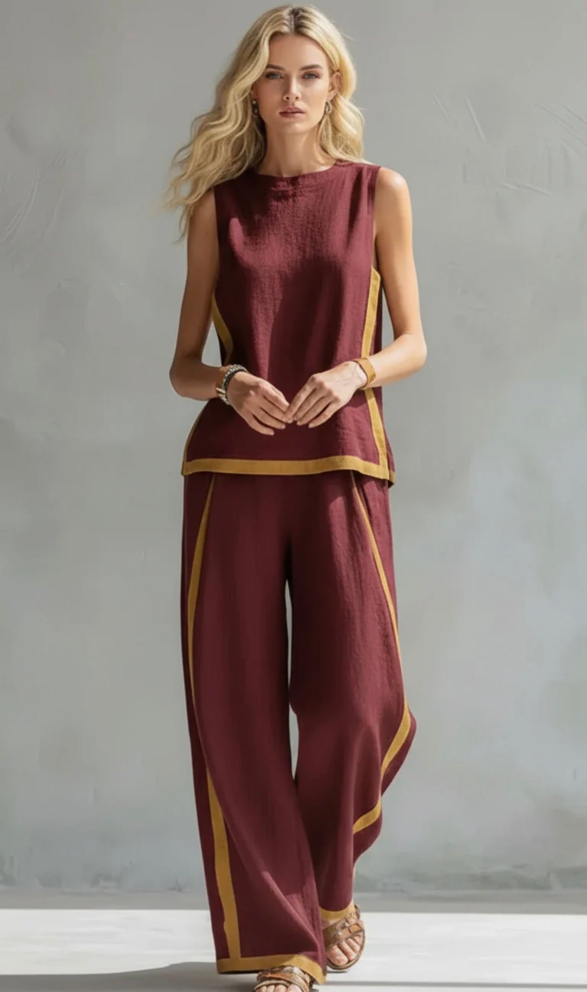 Leila: completo in lino elegante e disinvolto