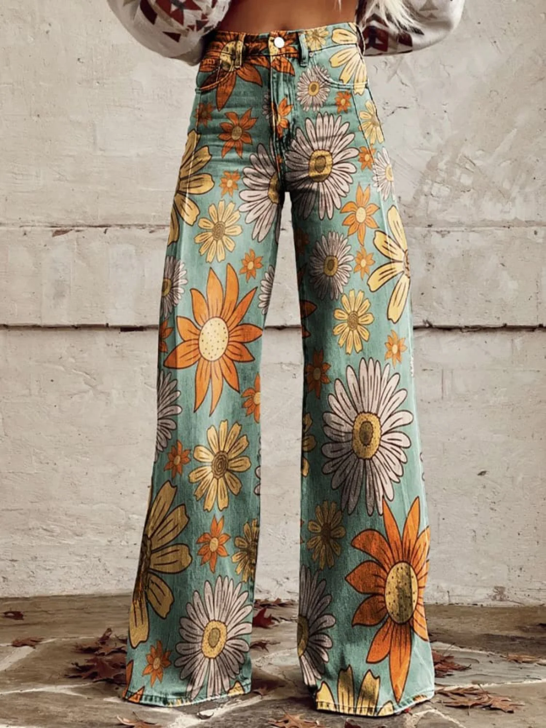 Léna - Pantaloni ampi floreali