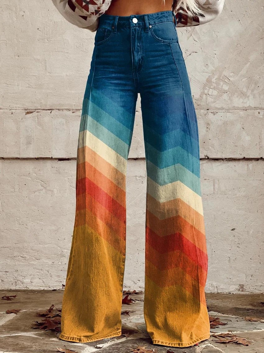 Léna - Pantaloni ampi floreali