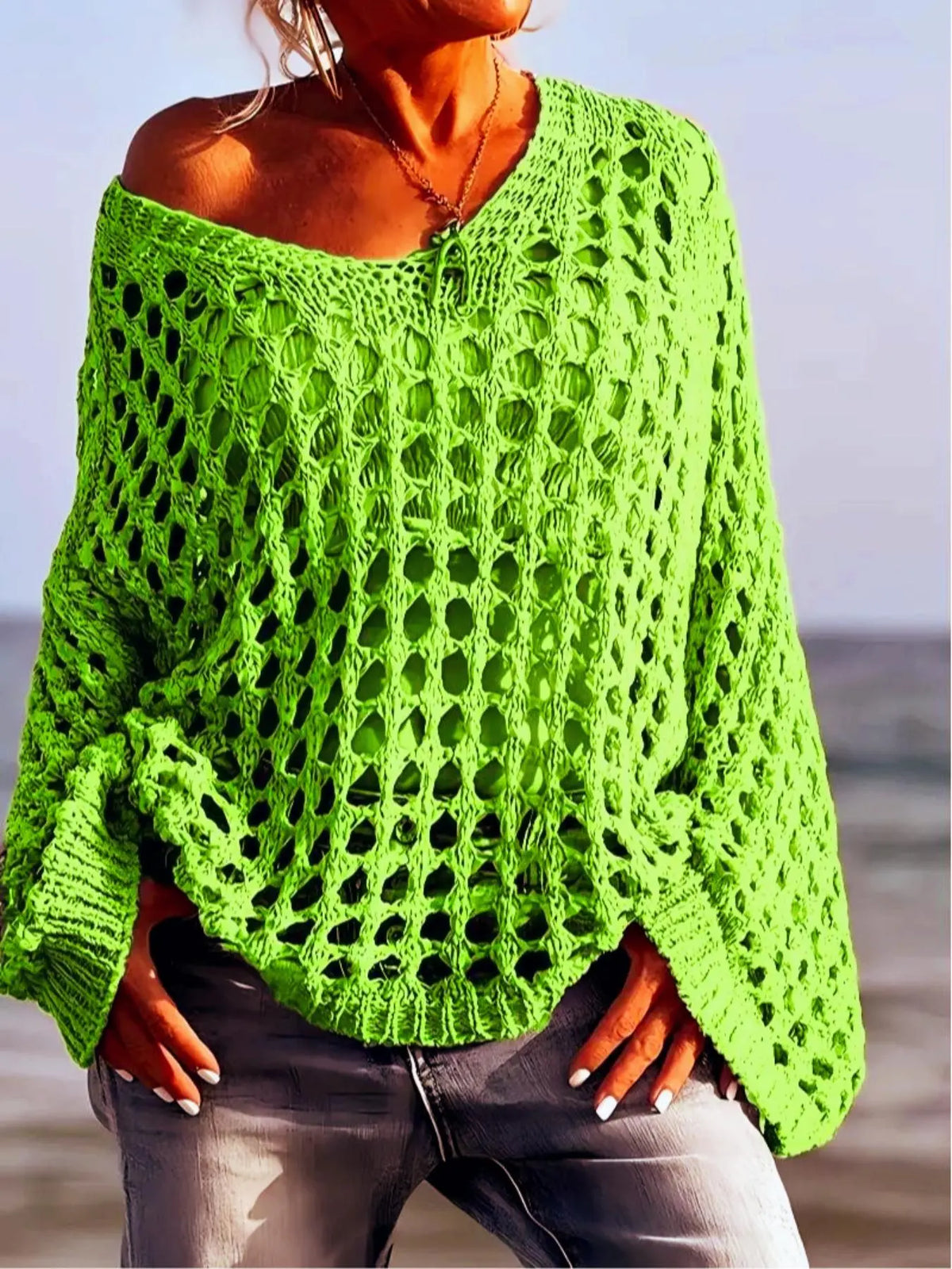 Maglione all'uncinetto Solvane