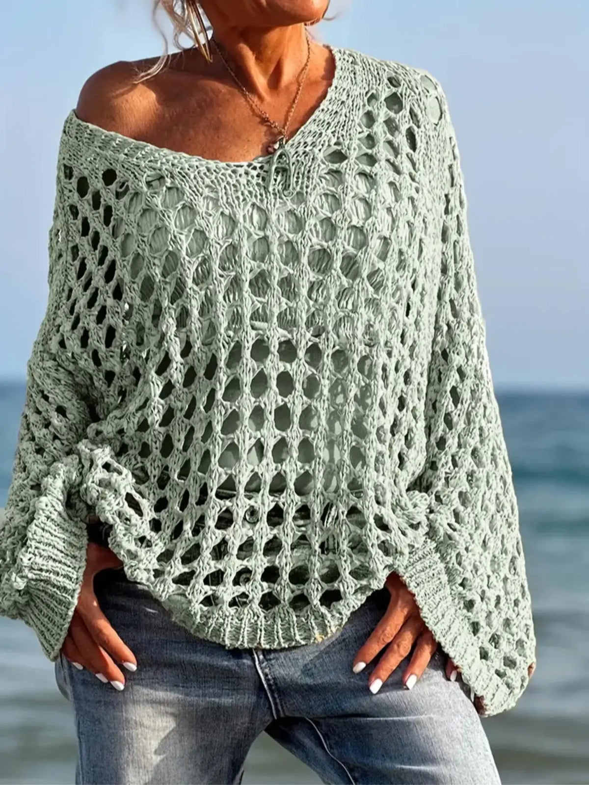 Maglione all'uncinetto Solvane
