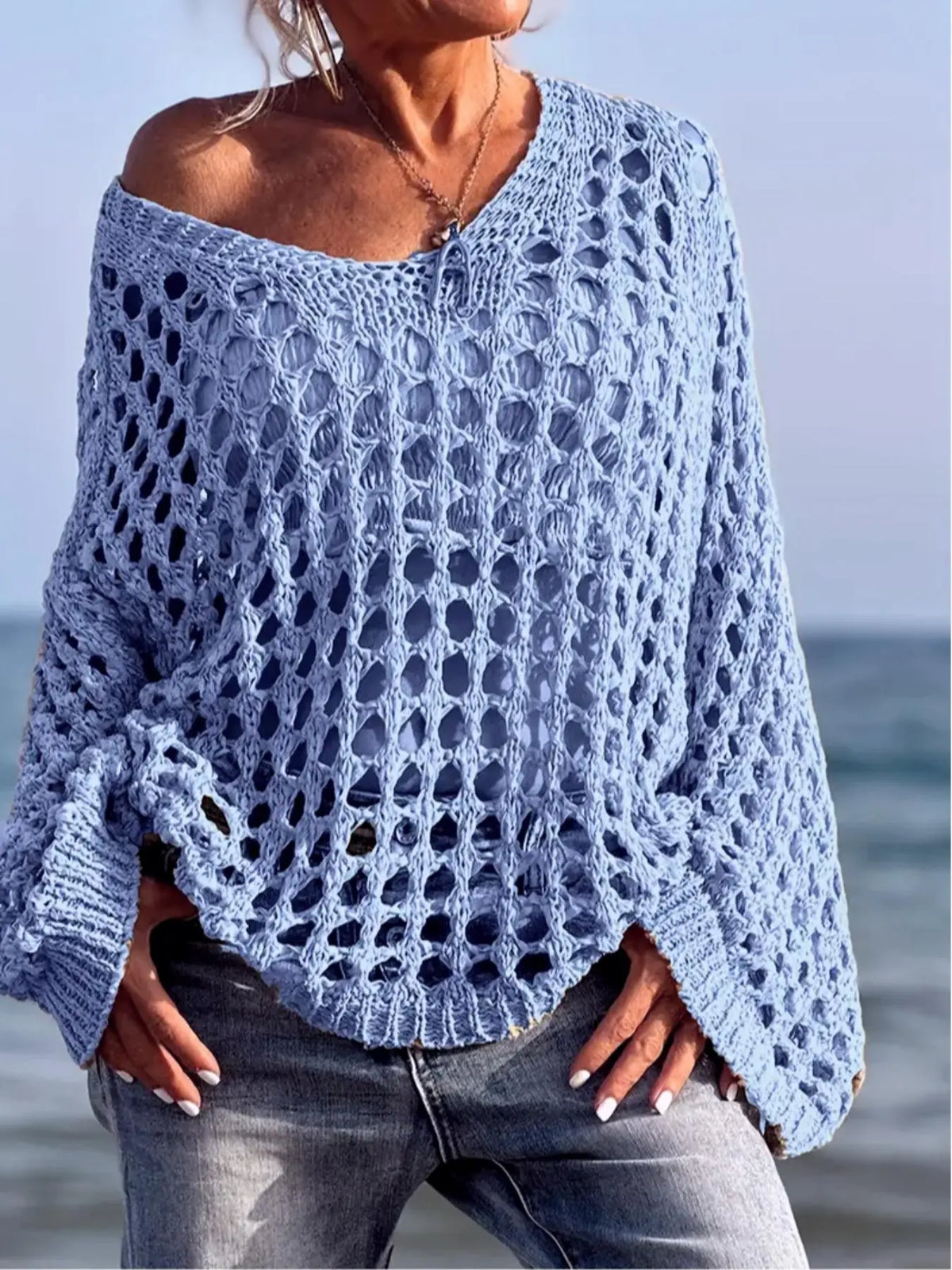 Maglione all'uncinetto Solvane