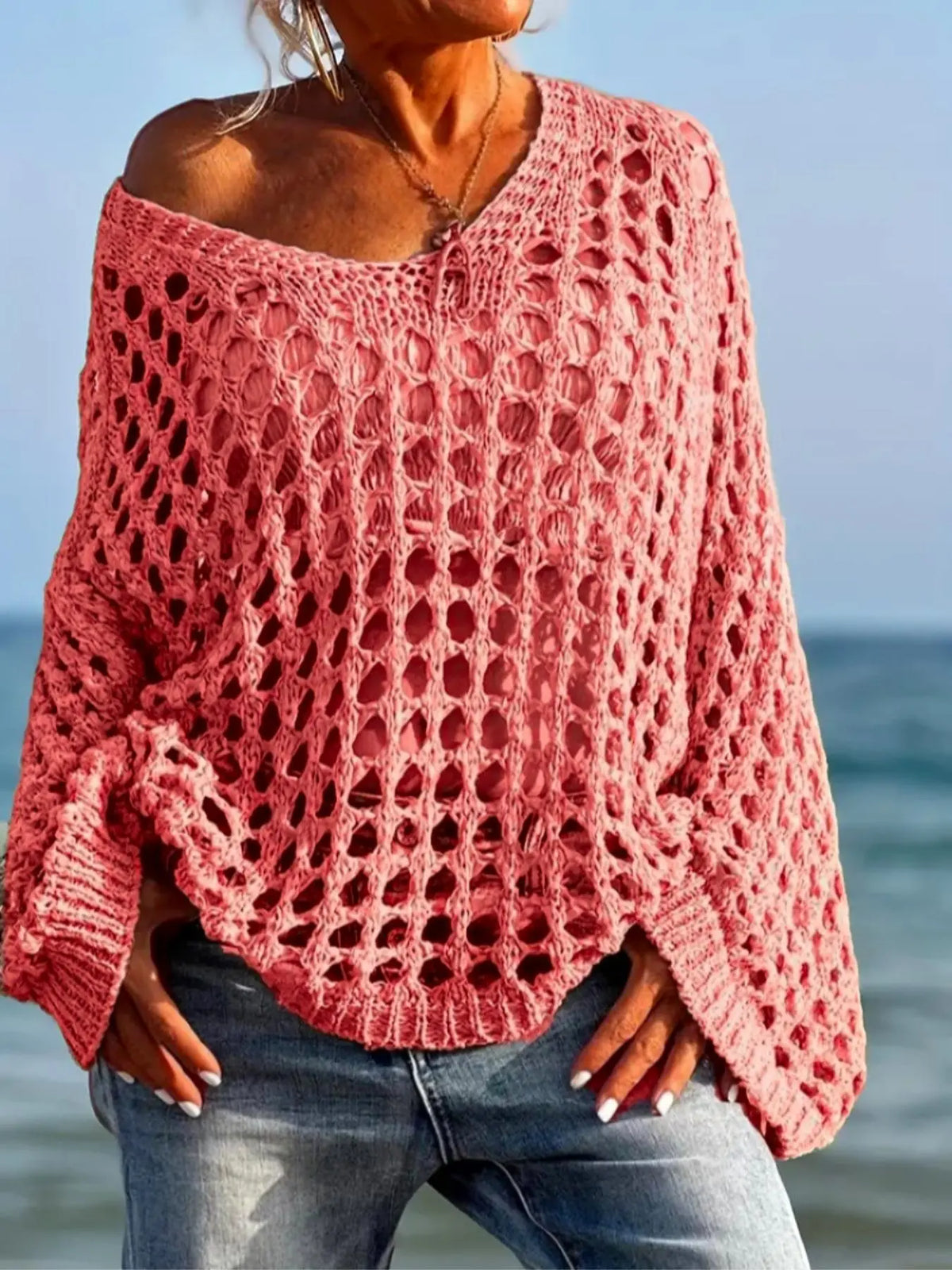 Maglione all'uncinetto Solvane