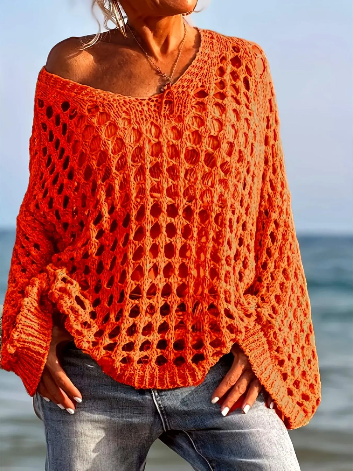 Maglione all'uncinetto Solvane
