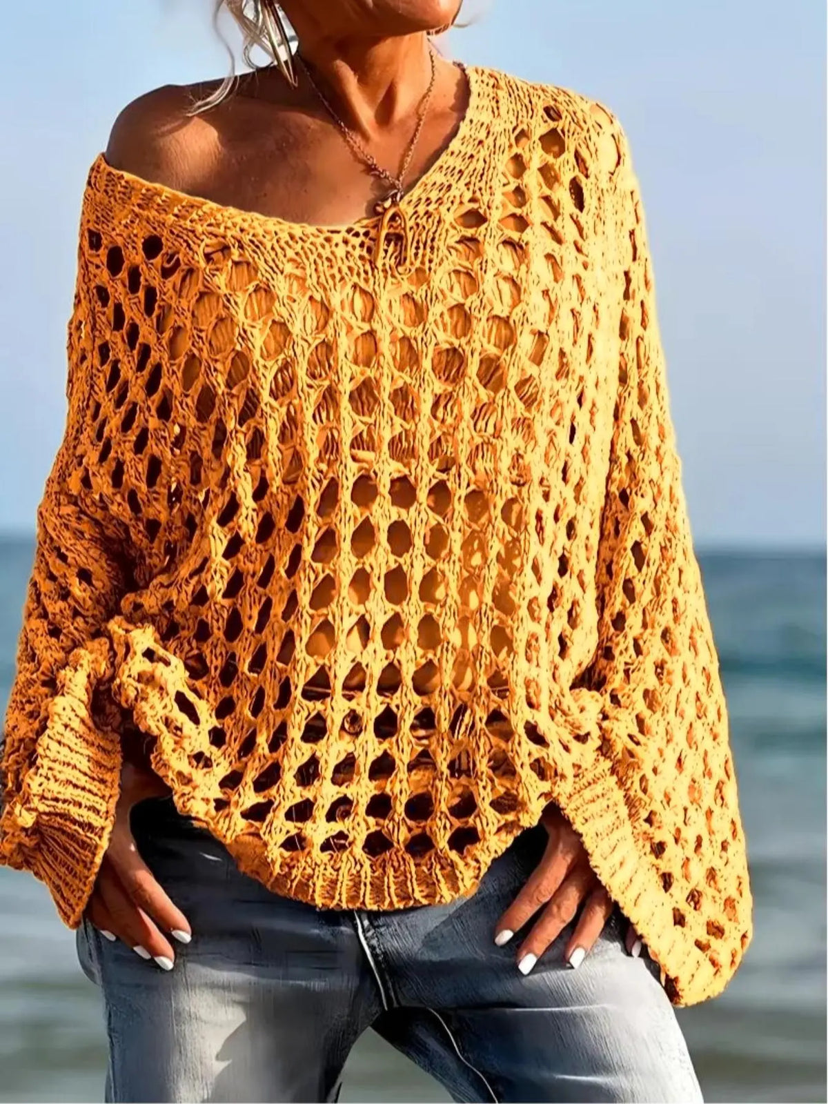 Maglione all'uncinetto Solvane