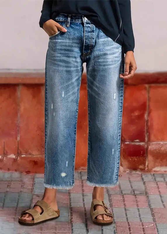 Lola · Jeans dritti corti retrò da donna