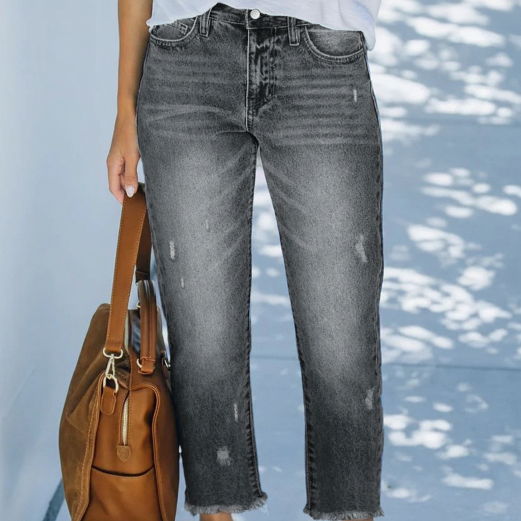 Lola · Jeans dritti corti retrò da donna