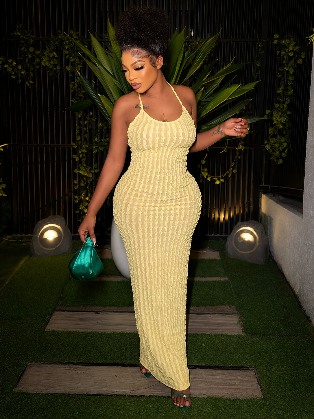 Abito Maxi Contour Selene